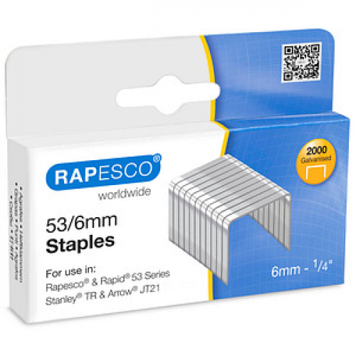 2.000 RAPESCO® Tackerklammern 53/6