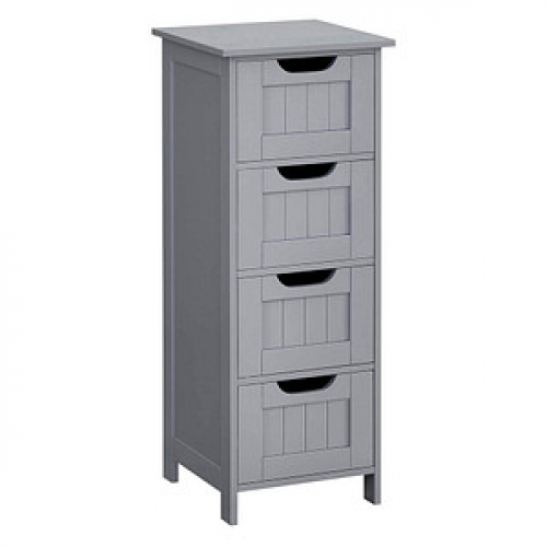 VASAGLE Badschrank grau 30,0 x 28,5 x 82,0 cm