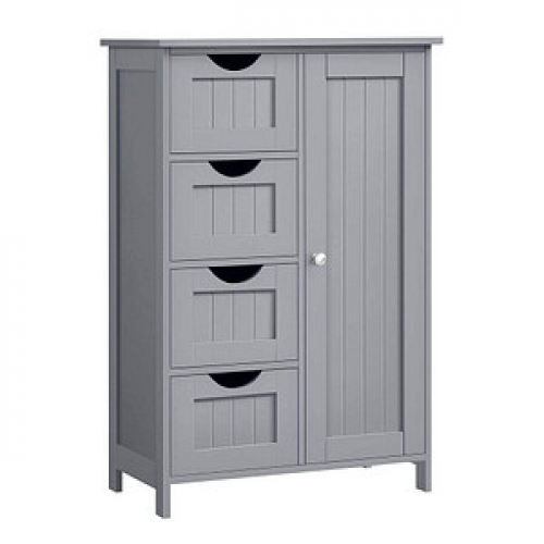 VASAGLE Badschrank grau 55,0 x 28,5 x 82,0 cm