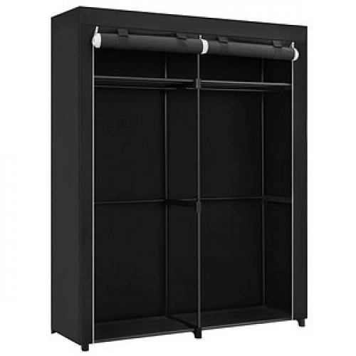 SONGMICS Stoffschrank, RYG02BK schwarz 140,0 x 43,0 x 174,0 cm