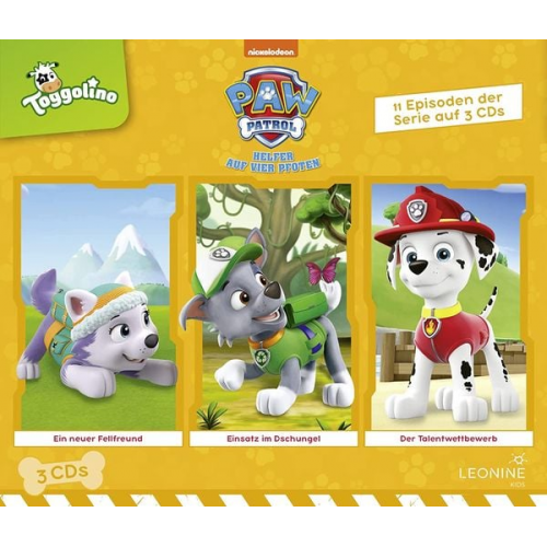 PAW Patrol Hörspielbox 6 (Fellfreund / Dschungel / Talentwettbewerb)