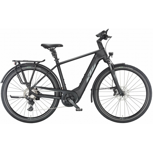 KTM MACINA STYLE 730 (750 Wh), 10 Gang Kettenschaltung, Herrenfahrrad, Diamant, Modell 2024, 28 Zoll 51 cm black matt (grey+orange)