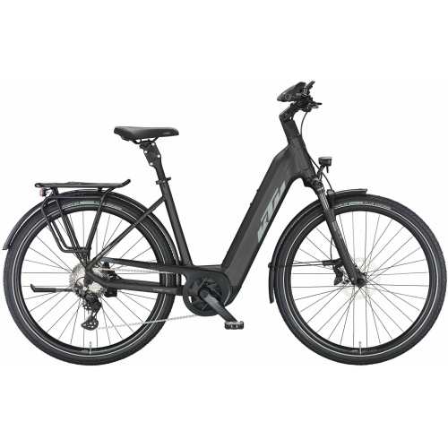 KTM MACINA STYLE 730 (750 Wh), 10 Gang Kettenschaltung, Damenfahrrad, Deep, Modell 2024, 28 Zoll 46 cm black matt (grey+orange)