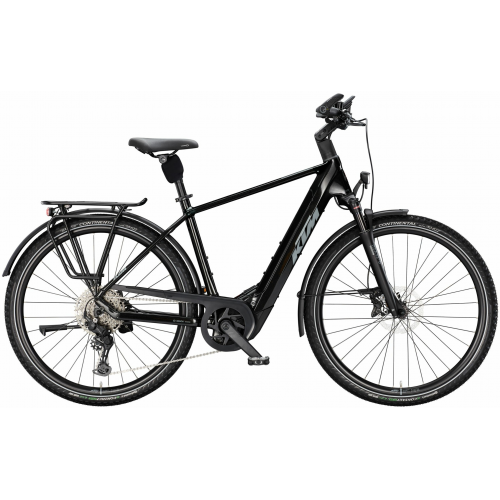 KTM MACINA STYLE 830, 10 Gang Kettenschaltung, Herrenfahrrad, Diamant, Modell 2025, 28 Zoll 46 cm diamond black (grey+orange)