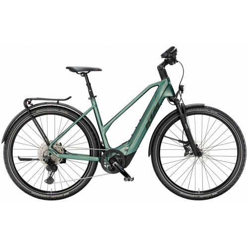 KTM MACINA CROSS CX 810 LFC, 11 Gang Kettenschaltung, Damenfahrrad, Trapez, Modell 2025, 28 Zoll 46 cm oxygen green matt (black)