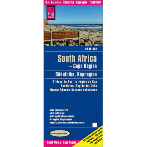 Reise Know-How Verlag Peter Rump - Reise Know-How Landkarte Südafrika Kapregion / South Africa, Cape Region (1:500.000)