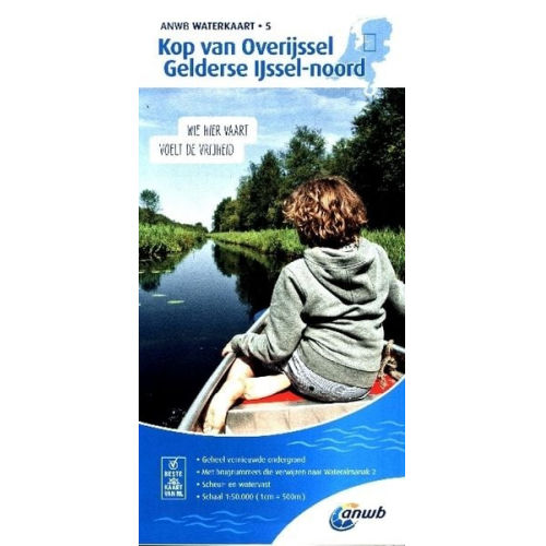 Kop Overijssel/Gelderse IJssel-Noord 1:50 000 Waterkaart