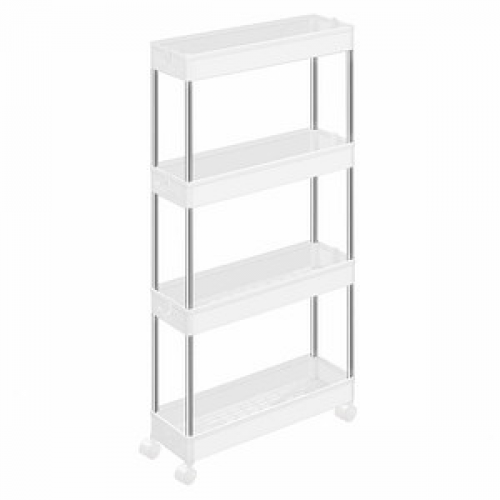 SONGMICS Nischenwagen weiß 40,0 x 12,5 x 88,0 cm