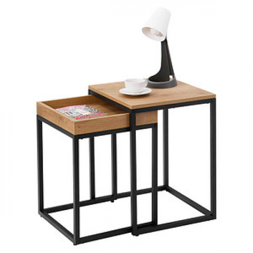 VASAGLE Beistelltische-Set braun
