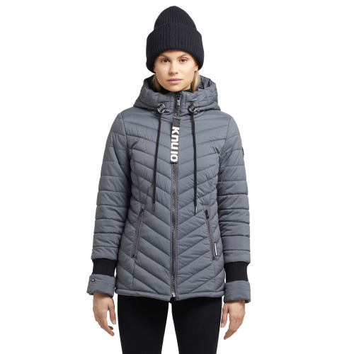 KHUJO Winterjacke Patt light grau