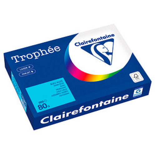 Clairefontaine Kopierpapier Trophée blau DIN A4 80 g/qm 500 Blatt