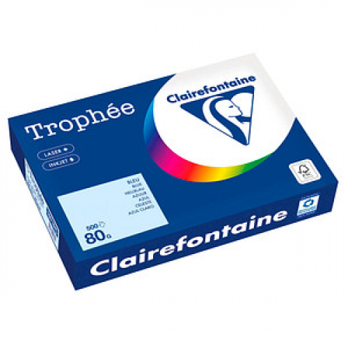 Clairefontaine Kopierpapier Trophée hellblau DIN A4 80 g/qm 500 Blatt