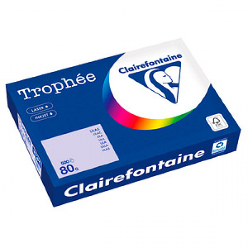 Clairefontaine Kopierpapier Trophée lila DIN A4 80 g/qm 500 Blatt