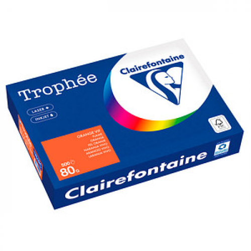 Clairefontaine Kopierpapier Trophée orange DIN A4 80 g/qm 500 Blatt