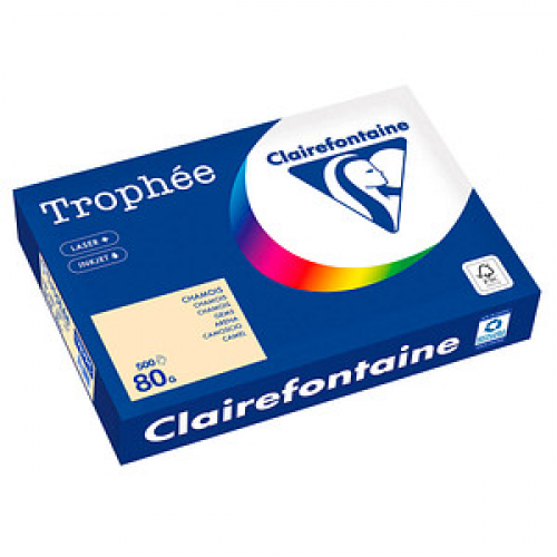Clairefontaine Kopierpapier Trophée chamois DIN A4 80 g/qm 500 Blatt