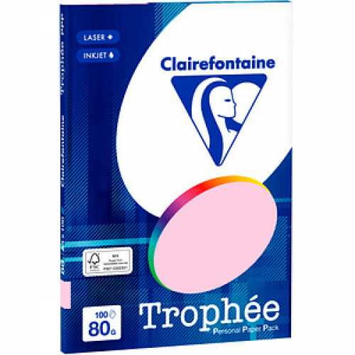 Clairefontaine Kopierpapier Trophée rosa DIN A4 80 g/qm 100 Blatt