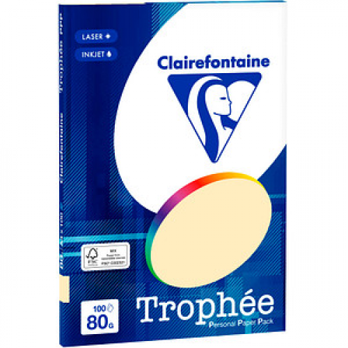 Clairefontaine Kopierpapier Trophée chamois DIN A4 80 g/qm 100 Blatt