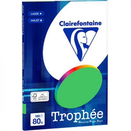 Clairefontaine Kopierpapier Trophée maigrün DIN A4 80 g/qm 100 Blatt