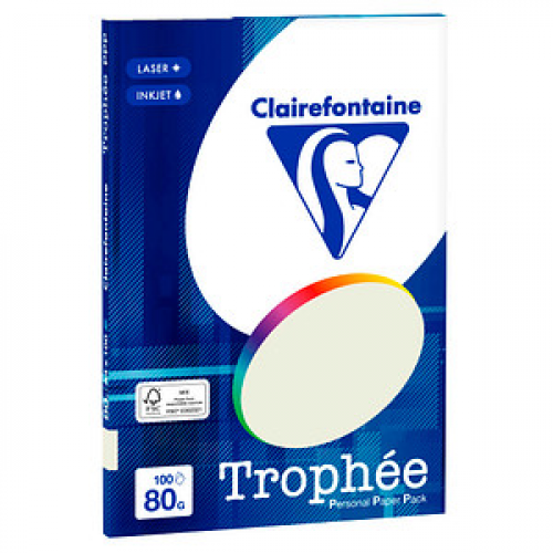 Clairefontaine Kopierpapier Trophée grau DIN A4 80 g/qm 100 Blatt