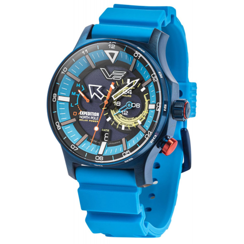 Vostok Europe VS57-595D736 Herren-Armbanduhr Solar Polar Ice Hellblau