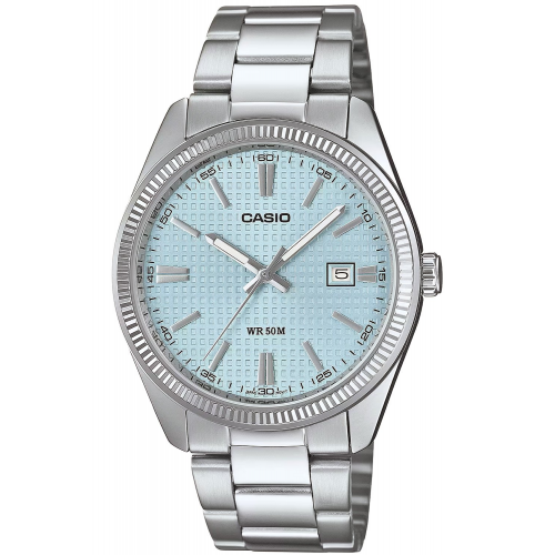 Casio MTP-1302PE-2AVEF Armbanduhr in Unisexgröße Timeless Hellblau