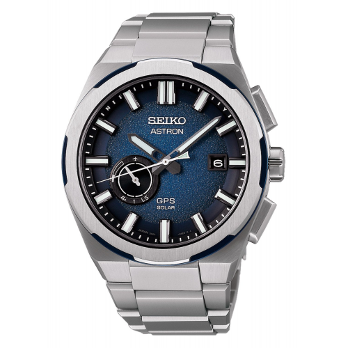 Seiko SSJ023J1 Astron GPS Solar Herren-Titanuhr Blau