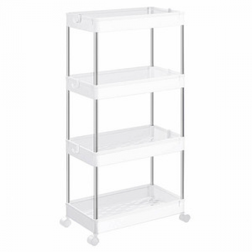 SONGMICS Nischenwagen weiß 42,0 x 22,5 x 87,0 cm