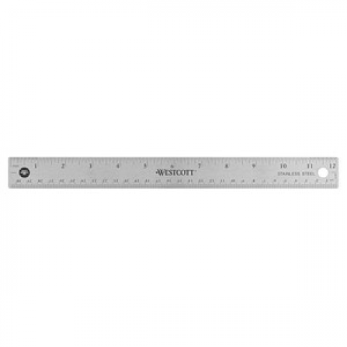 WESTCOTT Lineal 30,0 cm, grau