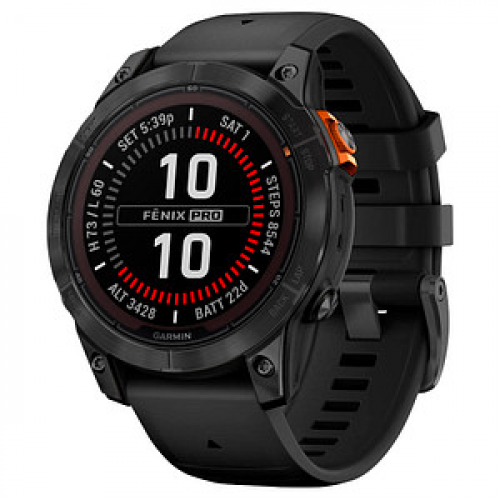 GARMIN fēnix 7S Pro Smartwatch schwarz, schiefergrau