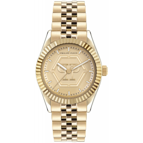 Philipp Plein PW2BA0523 Damenuhr Date Superlative Goldfarben