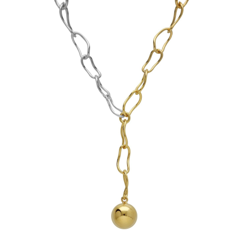 Victoria Cruz A4813-BG Damen-Kette Copenhagen Silber Zweifarbig