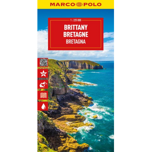 MARCO POLO Reisekarte Bretagne 1:225.000