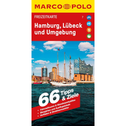 MARCO POLO Freizeitkarte 7 Hamburg, Lübeck und Umgebung 1:100.000