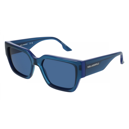 Karl Lagerfeld KL6142S Damen-Sonnenbrille Vollrand Eckig TR90-Gestell, blau