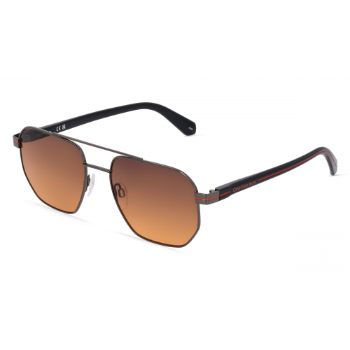 Calvin Klein CKJ22204S Herren-Sonnenbrille Vollrand Eckig Metall-Gestell, grau