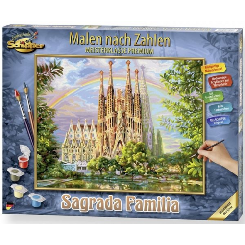 Schipper 609130914 - Malen nach Zahlen, Sagrada Familia, Barcelona, 40 x 50 cm