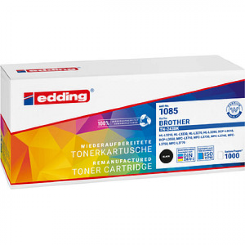 edding EDD-1085  schwarz Toner kompatibel zu brother TN-243BK