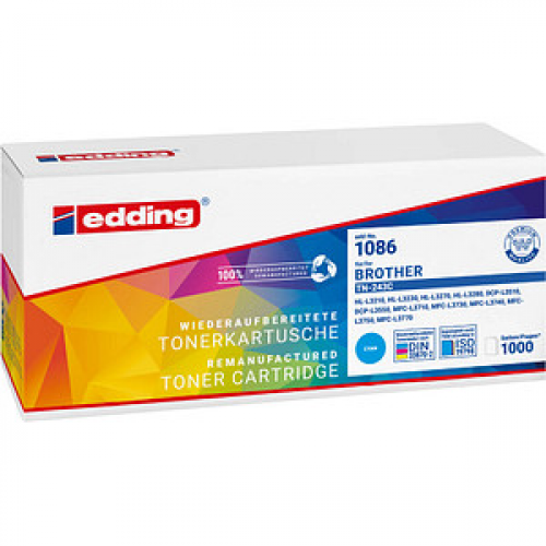 edding EDD-1086  cyan Toner kompatibel zu brother TN-243C