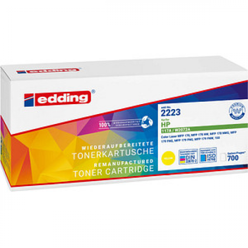 edding EDD-2223  gelb Toner kompatibel zu HP 117A (W2072A)