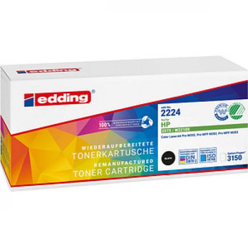 edding EDD-2224  schwarz Toner kompatibel zu HP 207X (W2210X)