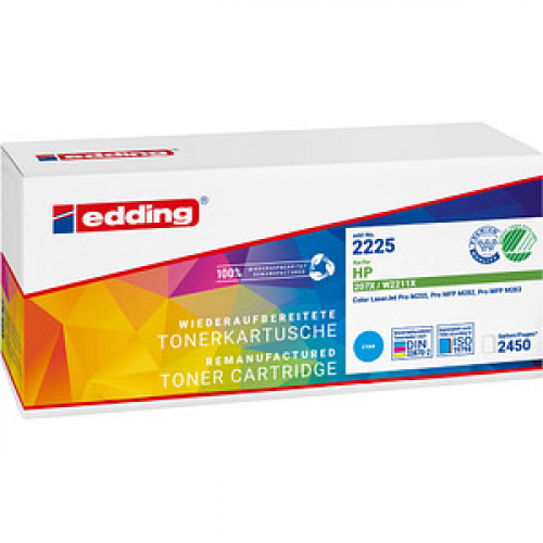 edding EDD-2225  cyan Toner kompatibel zu HP 207X (W2211X)