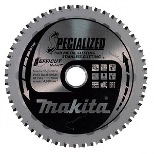 makita B-69331, EFFICUT Kreissägeblatt 150,0 mm, 48 Zähne