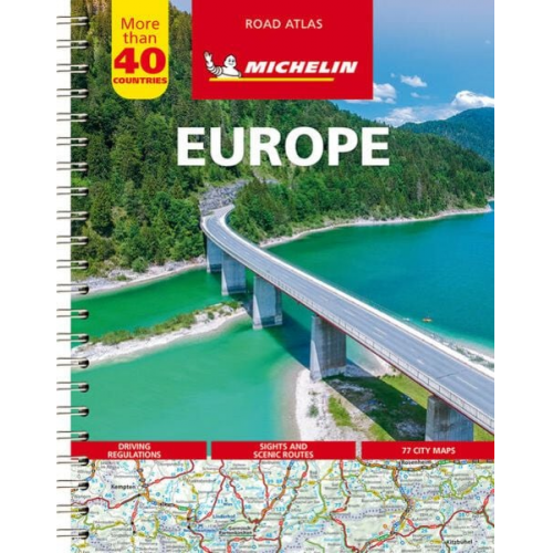 Michelin Straßenatlas Europa mit Spiralbindung