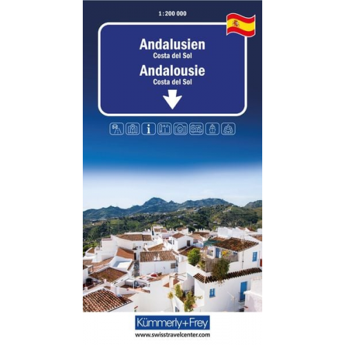 Kümmerly+Frey Regional-Strassenkarte Andalusien 1:200.000