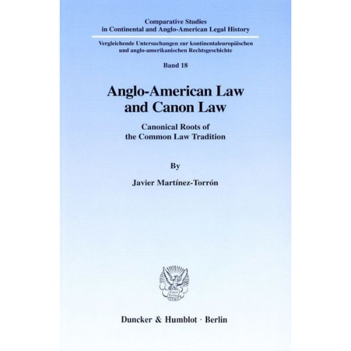 Javier Martínez-Torrón - Anglo-American Law and Canon Law.