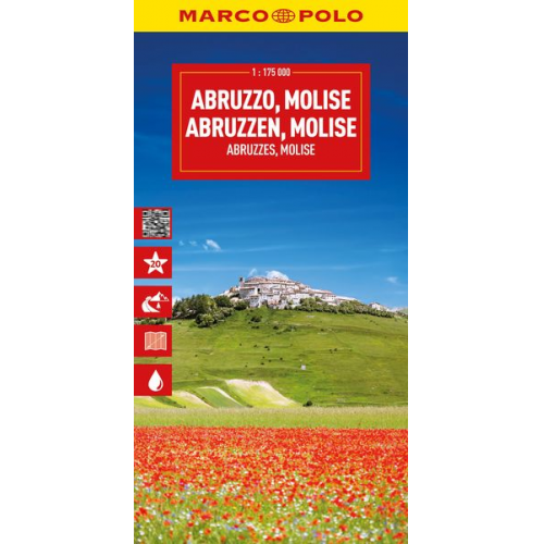 MARCO POLO Reisekarte Italien 10 Abruzzen, Molise 1:175.000