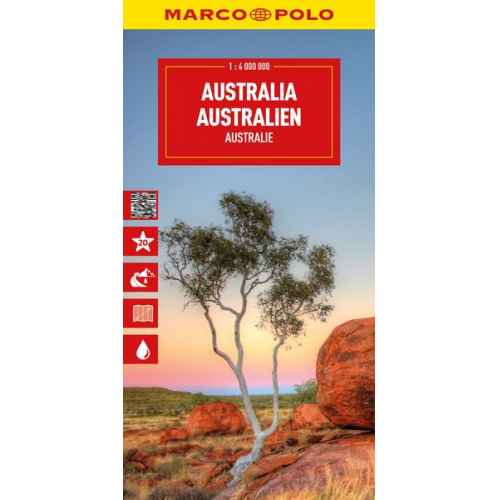 MARCO POLO Reisekarte Australien 1:4 Mio.