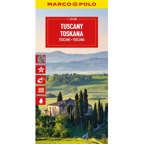 MARCO POLO Reisekarte Italien 07 Toskana 1:225.000