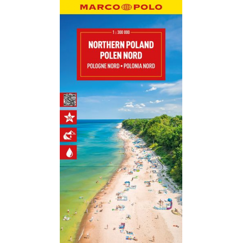 MARCO POLO Reisekarte Polen Nord 1:300.000