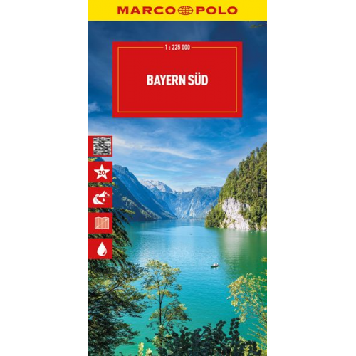 MARCO POLO Reisekarte Deutschland 13 Bayern Süd 1:225.000